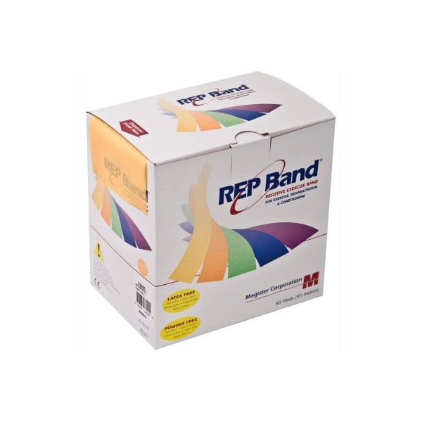REP Band Latex Free Exercise Band, Peach, 50 Yard Roll/Box